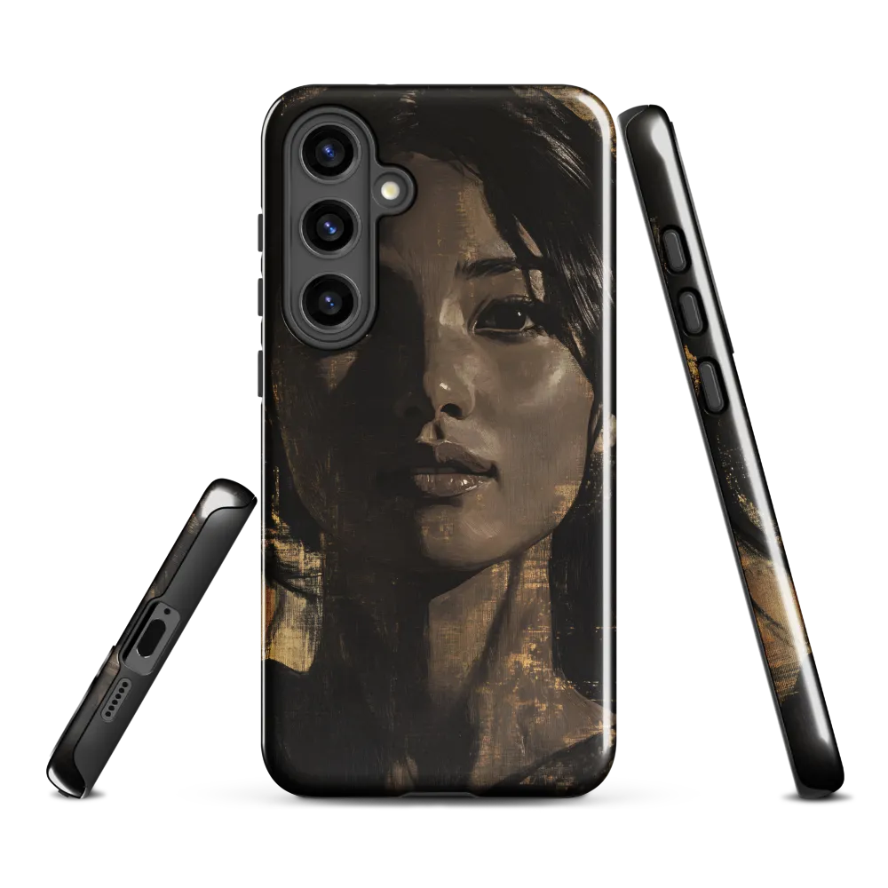 Golden Gaze: A Contemporary Portrait