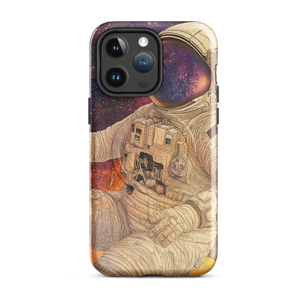 Nebular Mosaic — Seated Astronaut