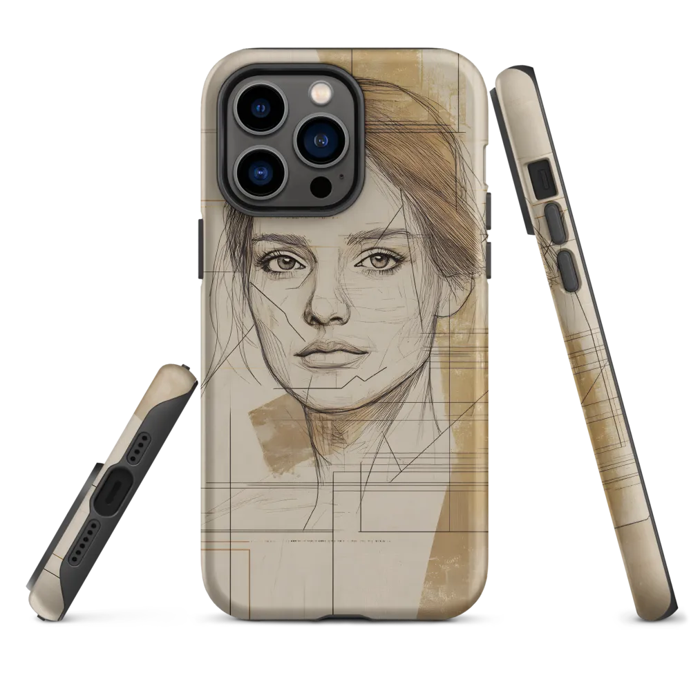 Geometric Elegance: A Modern Portrait