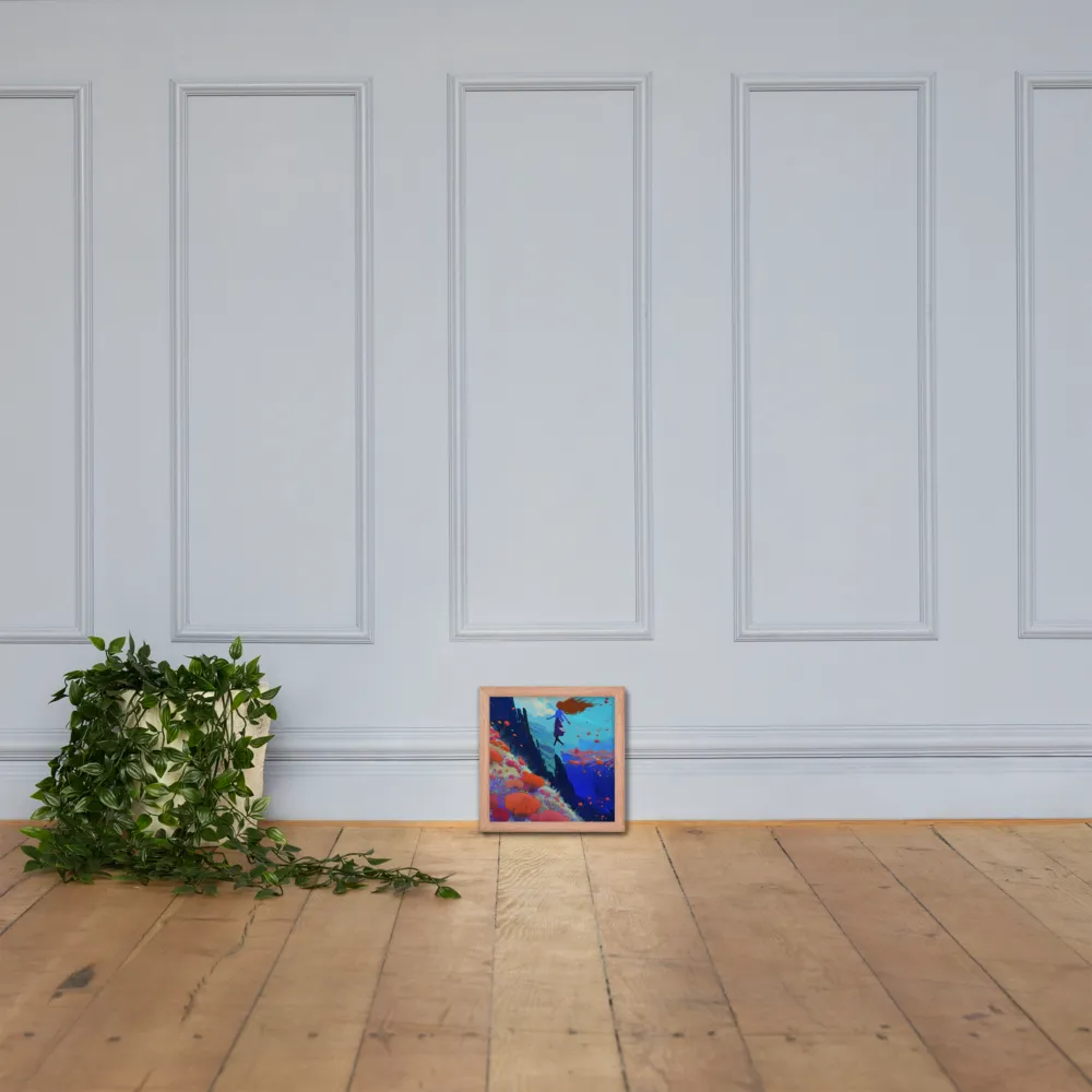 Whispers of Freedom | Poster with Red oak Frame | 10″×10″
