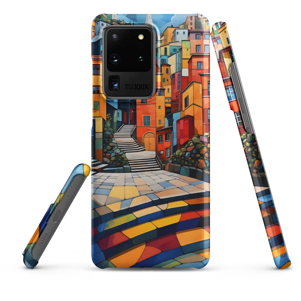 Vibrant Village: A Cubist Journey