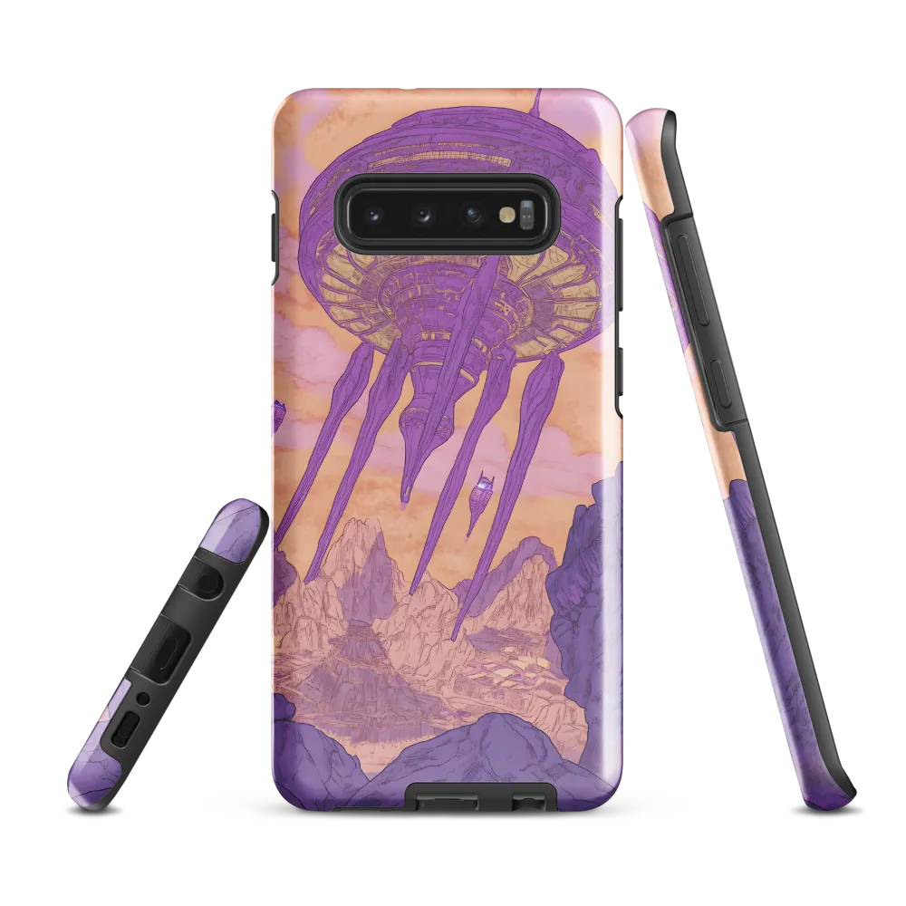 Elevated Serenity in a Futuristic Realm | Phone Case |  S10 Plus | Tough Case | Glossy