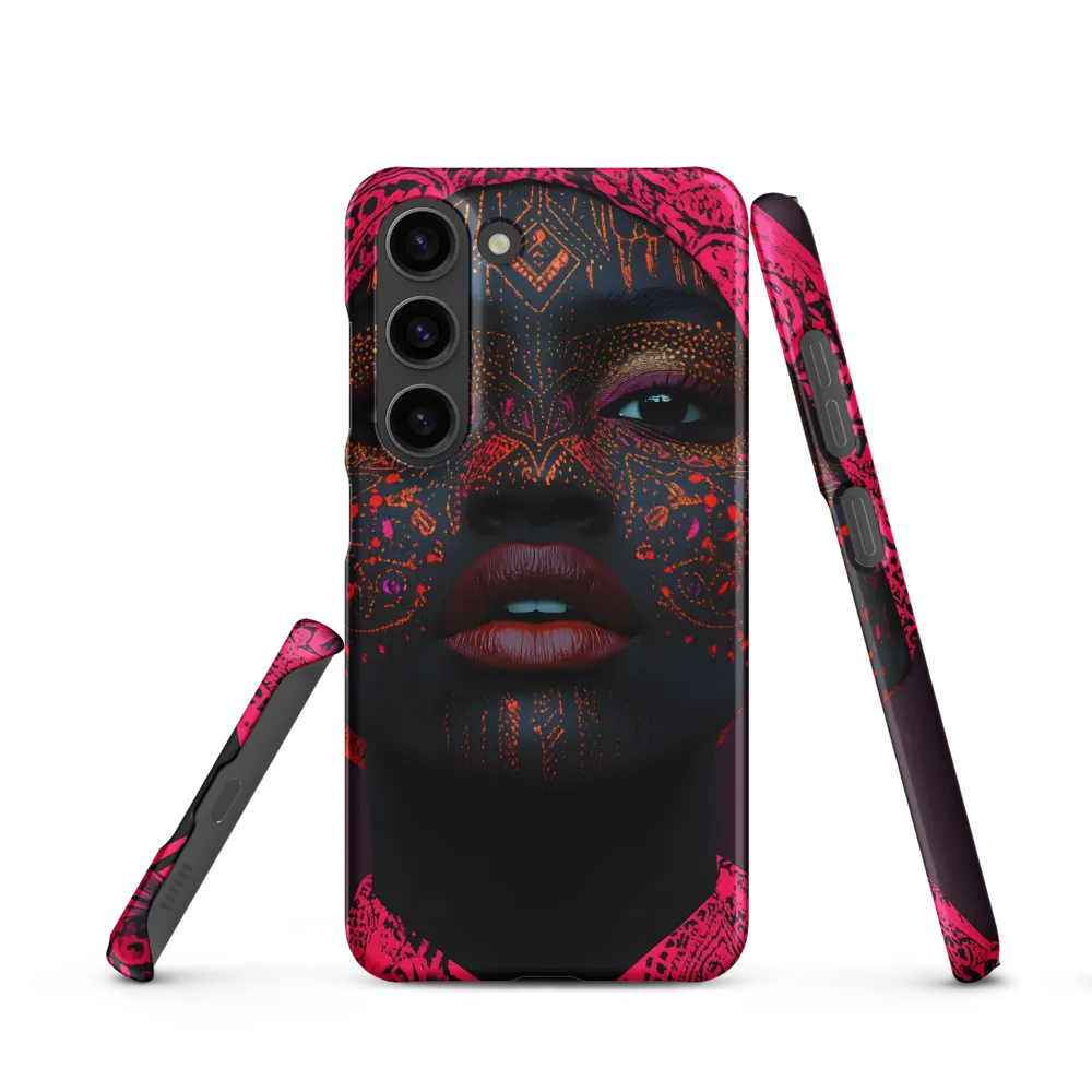 Neon Adornments: A Portrait of Cultural Expression