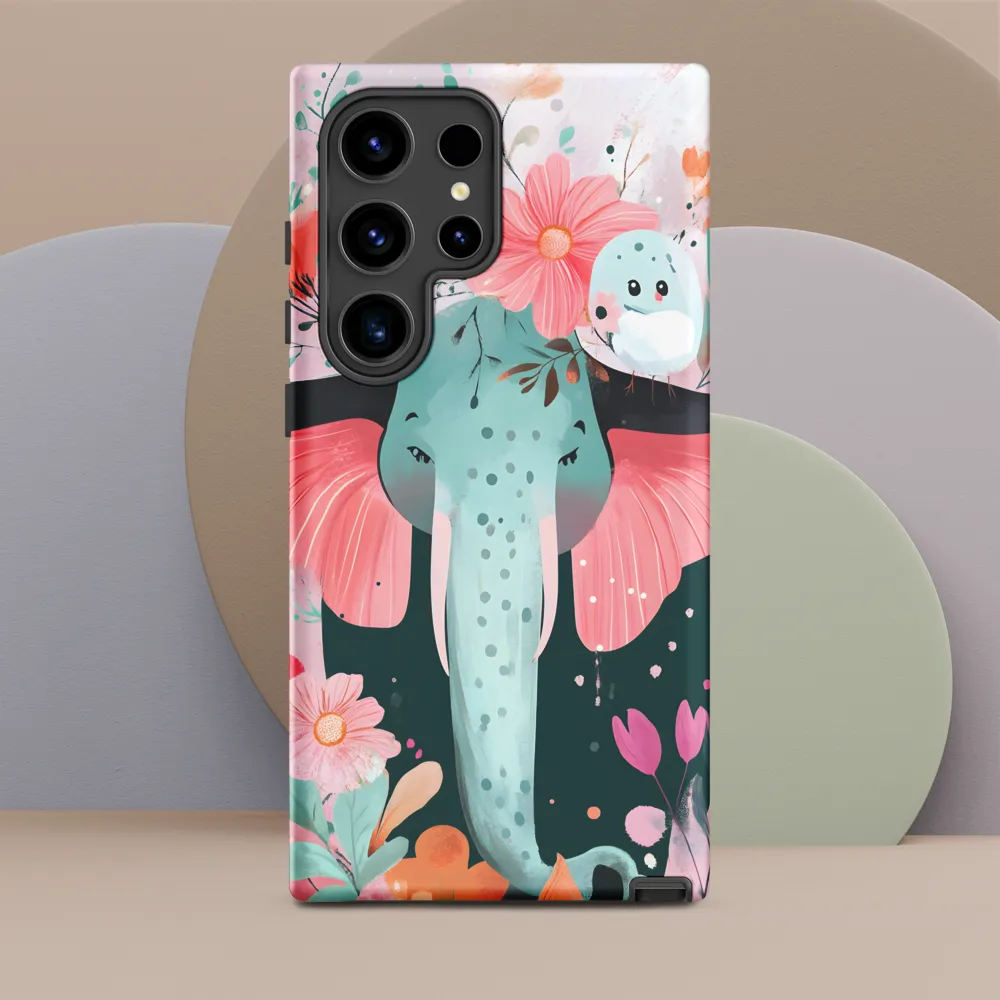 Whimsical Elephant in Bloom