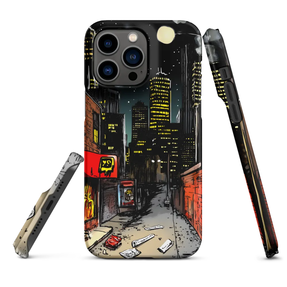 Nocturnal Cityscape: The Hidden Alley | Phone Case |  14 Pro Max | Snap Case | Matte