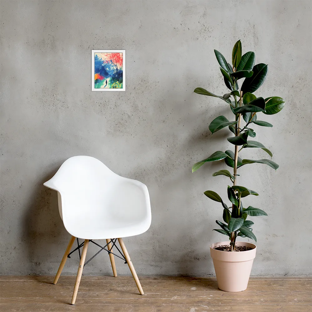 Whispers of Tranquility | Poster with White Frame | 8″×10″