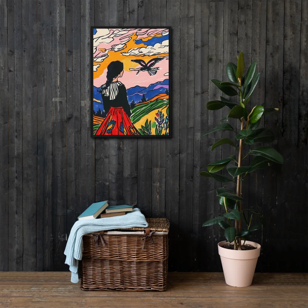 A Journey into Freedom | Canvas with Black Frame | 20″×28″