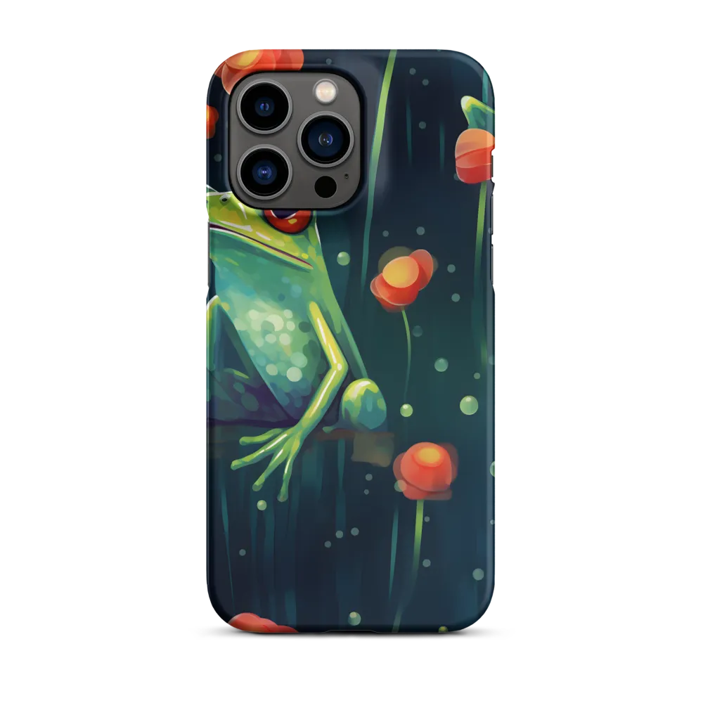 Playful Frogs in a Lush Pond