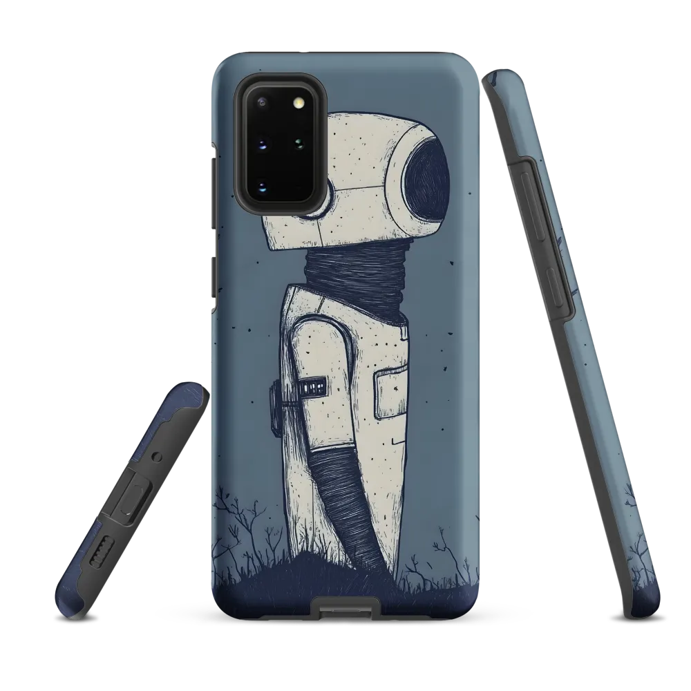 Contemplative Robot in a Barren Landscape