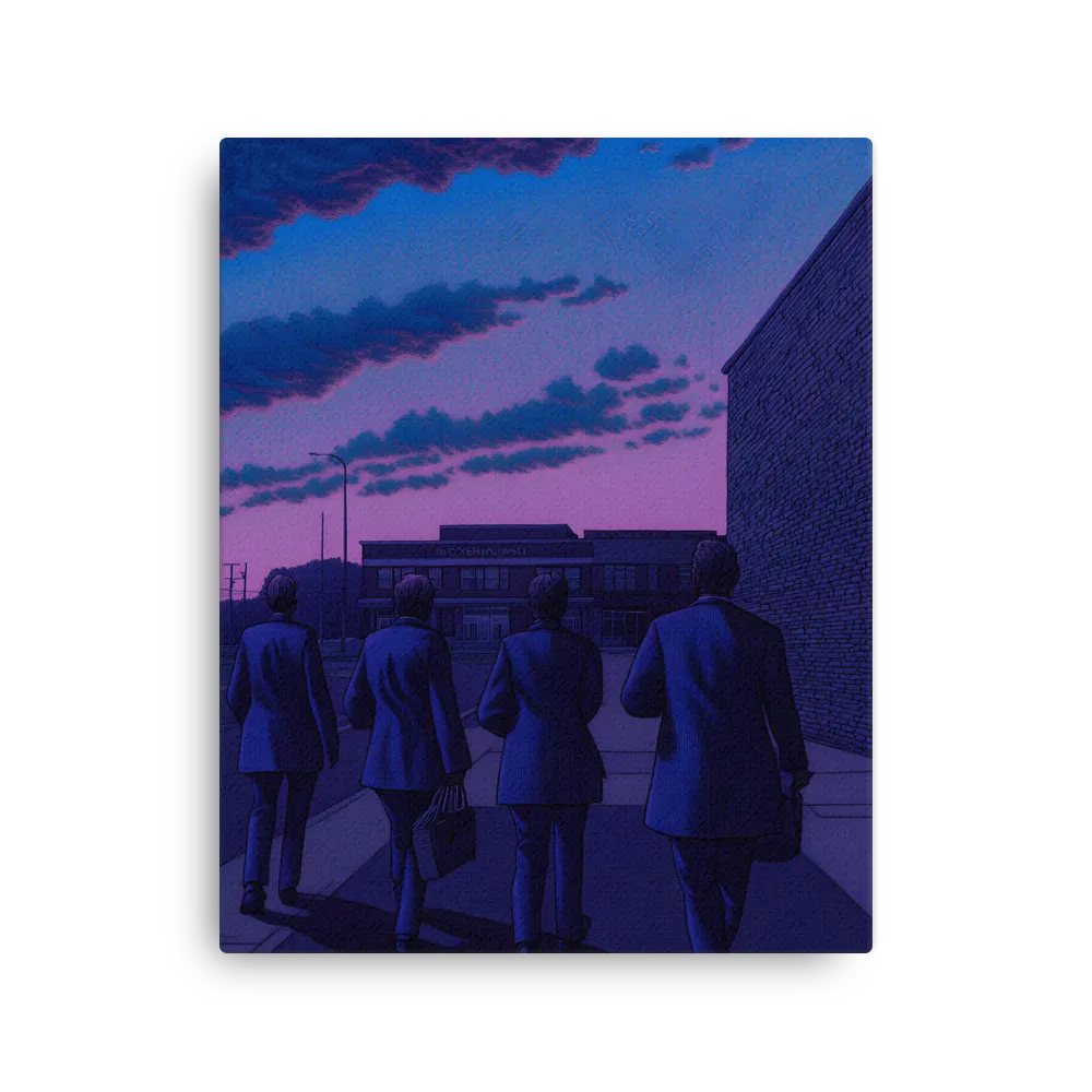 The Twilight Stroll | Thin Canvas | 16″×20″