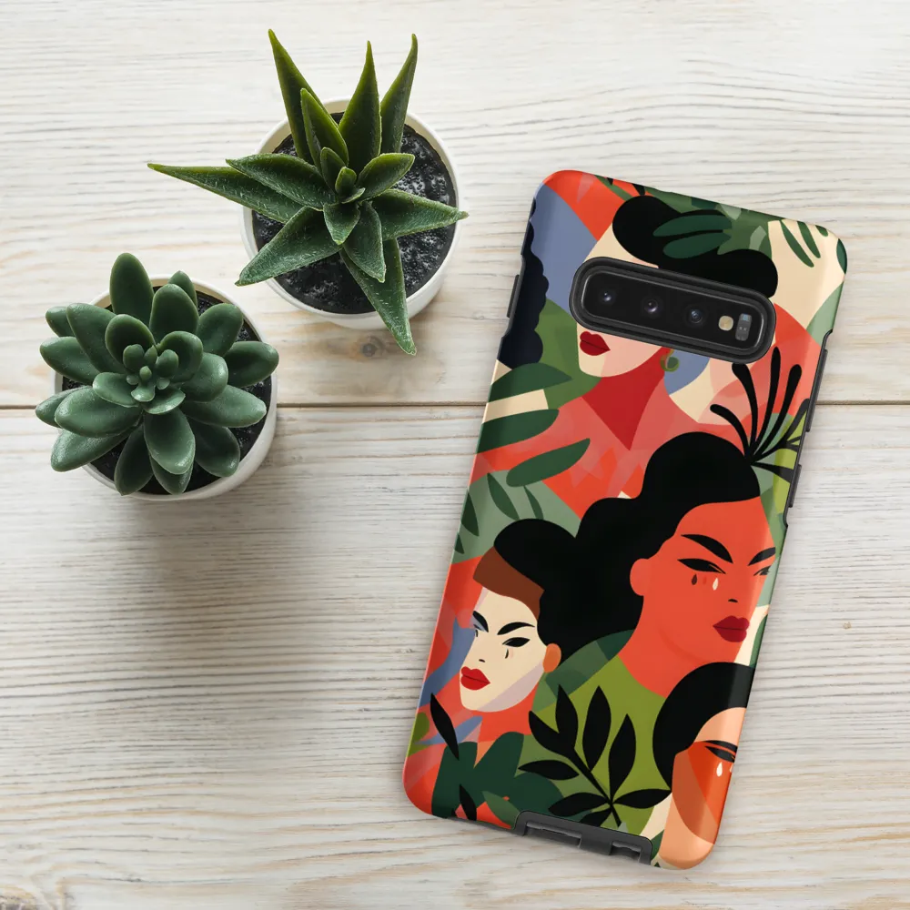 Harmony of Nature and Femininity | Phone Case |  S10 Plus | Tough Case | Matte