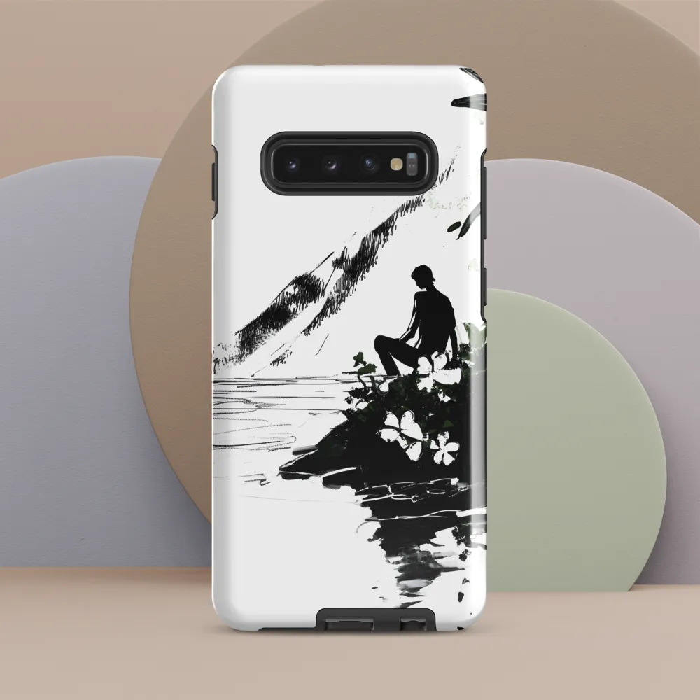 Contemplation by the Water | Phone Case |  S10 Plus | Tough Case | Glossy