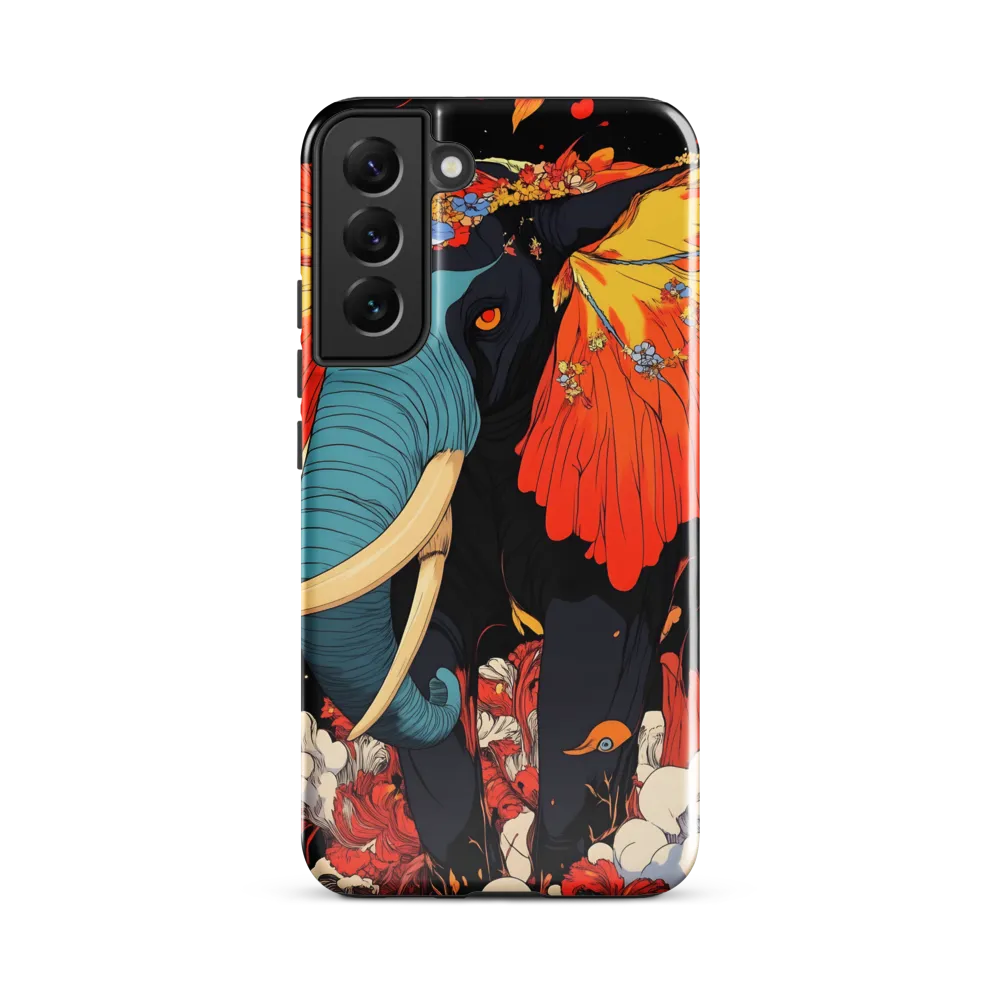 Majesty of the Floral Elephant | Phone Case |  S22 Plus | Tough Case | Glossy