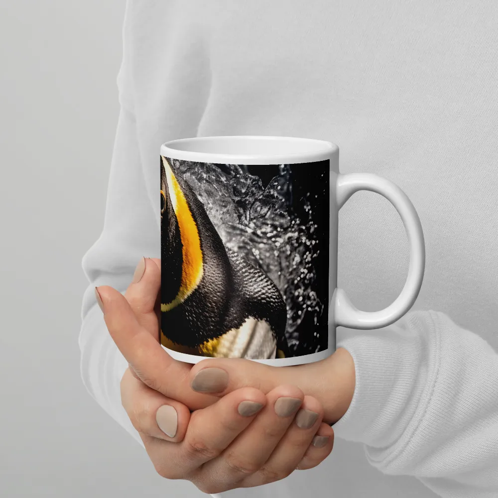 Emerging Majesty: The Penguin in Motion | Mugs | Multiple Sizes & Colors