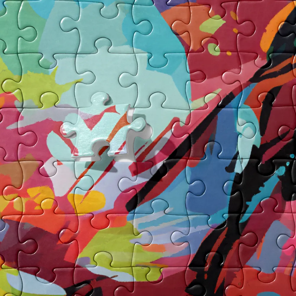 Colorful Lizard: An Abstract Adventure