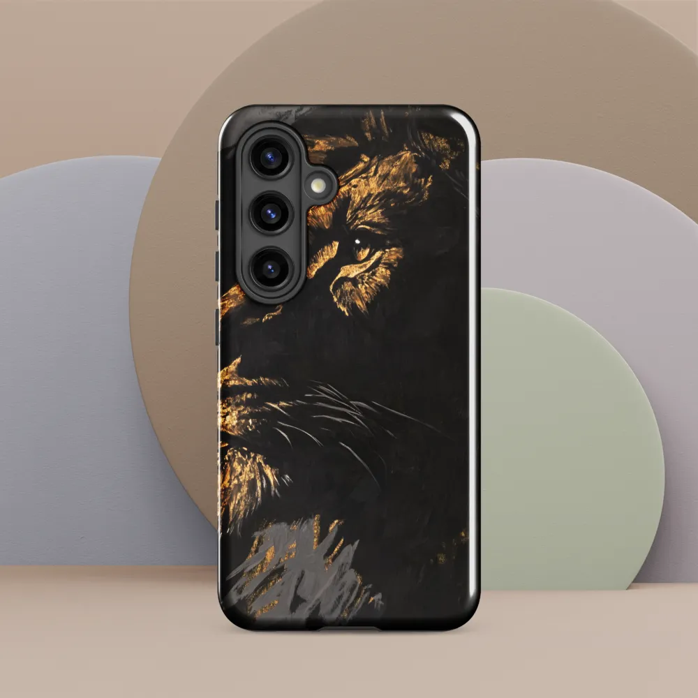 Majestic Gaze: The Golden Lion
