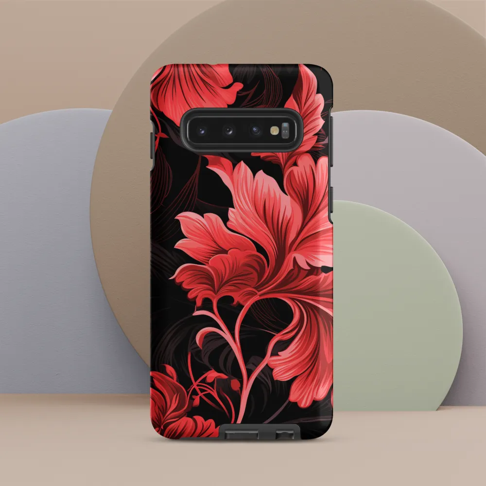 Tropical Elegance in Red