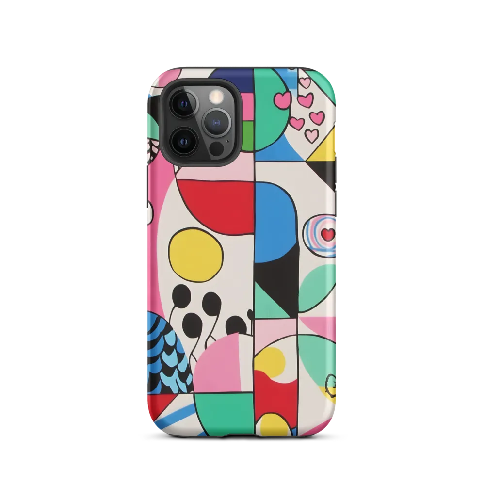 Dynamic Interplay of Shapes | Phone Case |  12 Pro | Tough Case | Matte