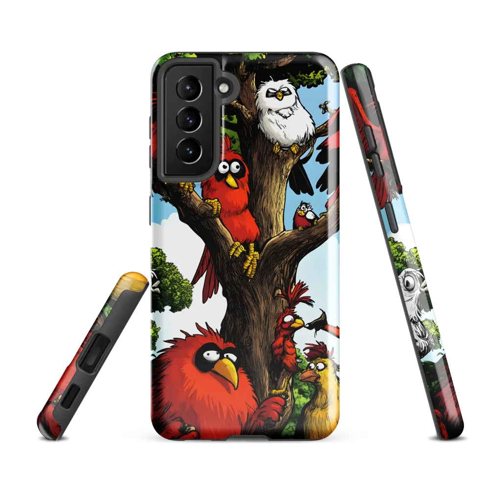 Whimsical Avian Gathering