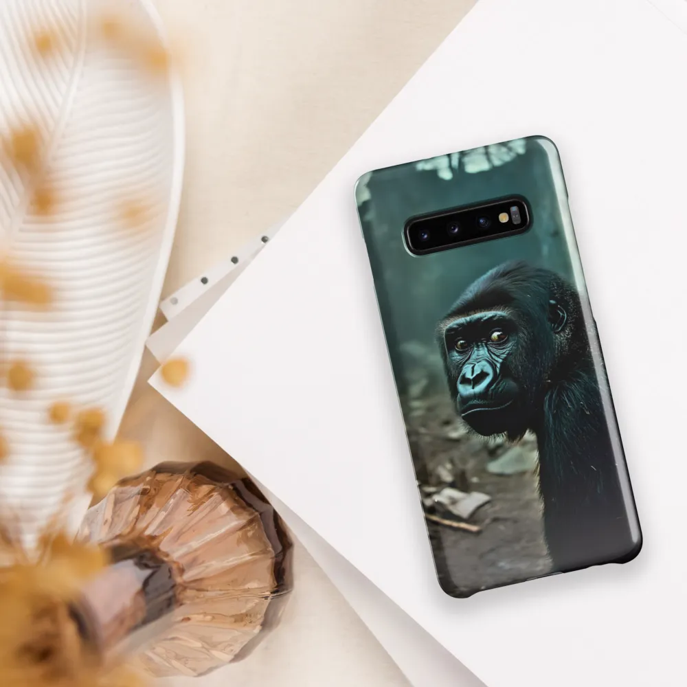 Gorilla in Contemplation | Phone Case |  S10 Plus | Snap Case | Glossy