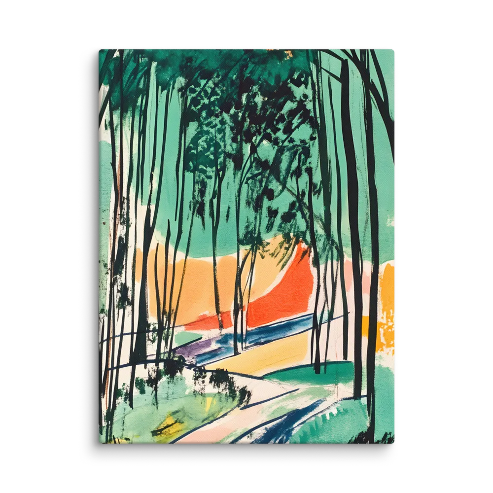 Winding Path Through the Forest | Canvas | 12″×16″