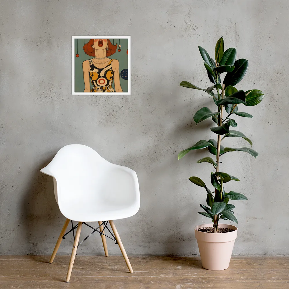 Awakening Expression | Poster with White Frame | 16″×16″