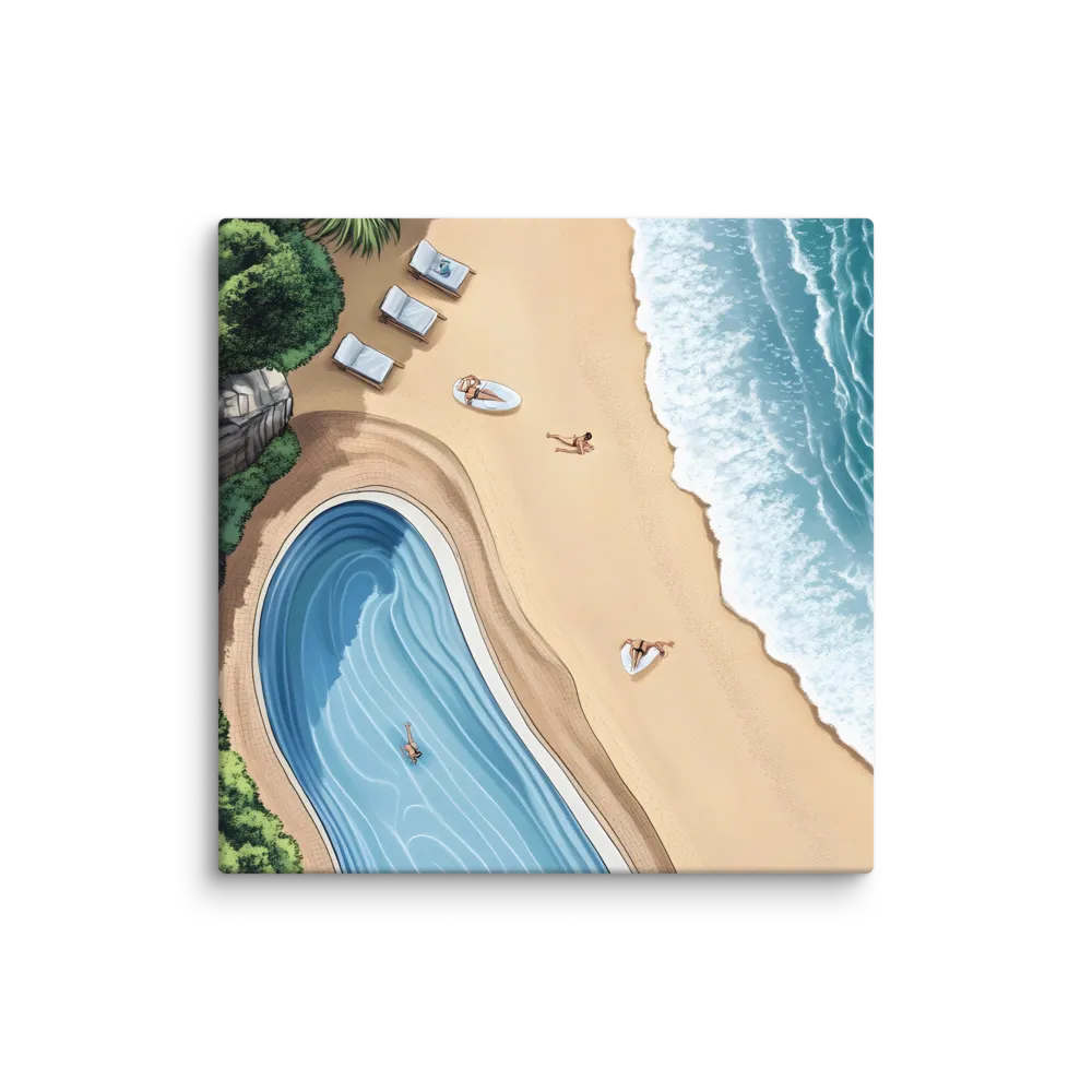 Serenity by the Shore | Canvas | 24″×24″