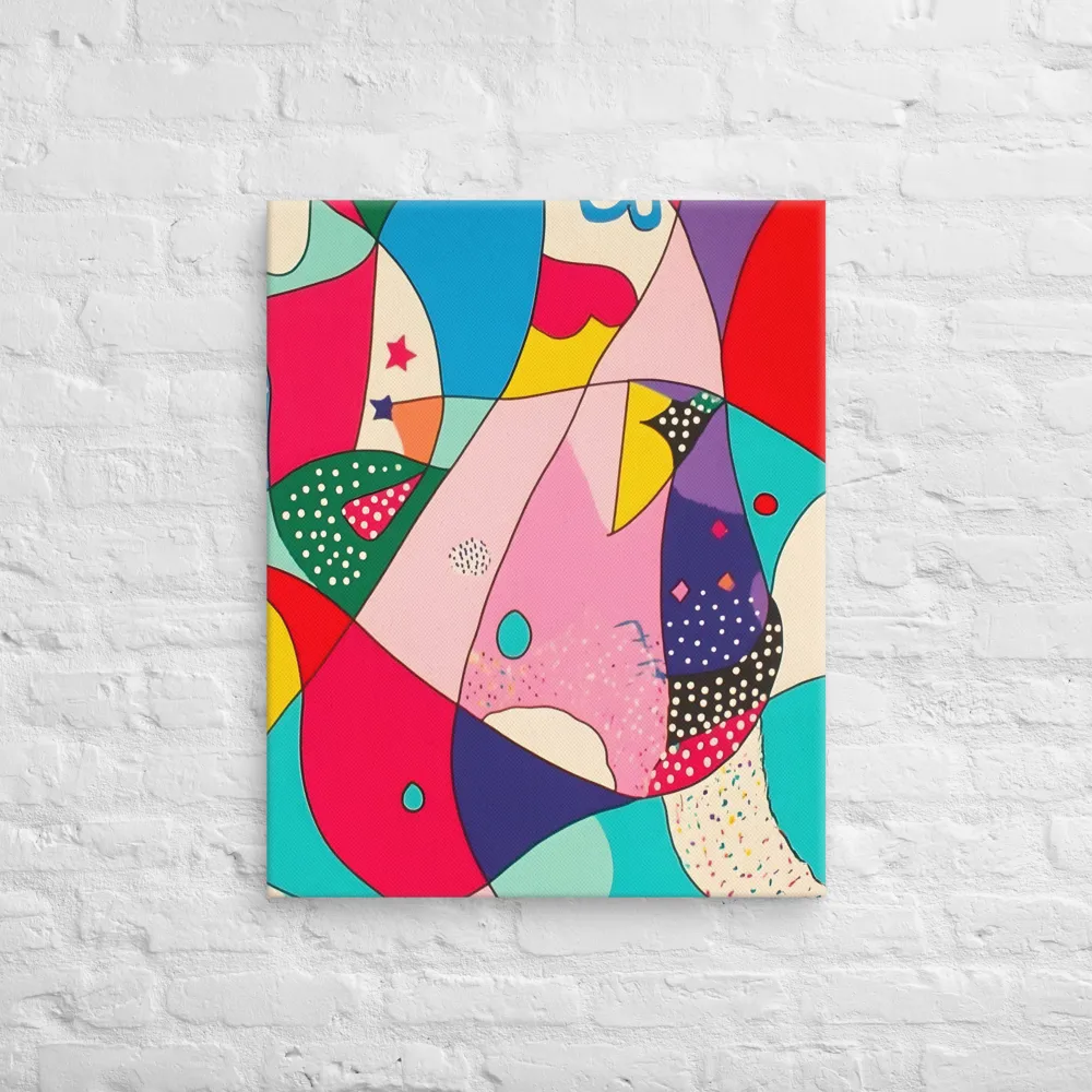 Playful Geometry in Color | Canvas | 24″×30″