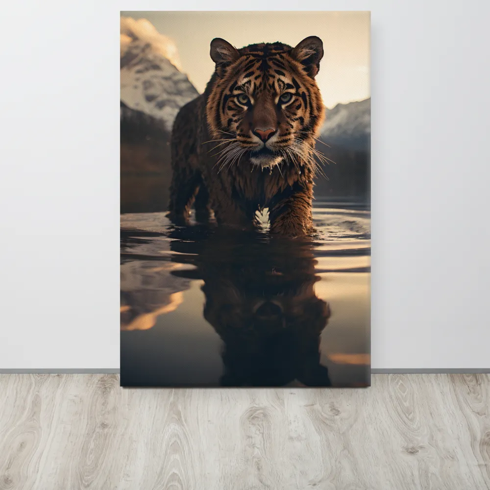 Majestic Reflection: The Tiger's Domain