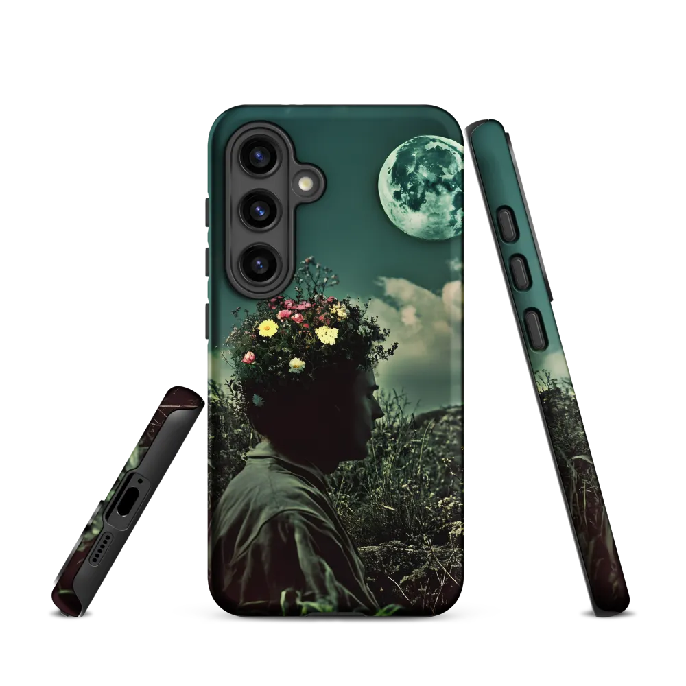 Moonlit Blossom | Phone Case |  S24 | Tough Case | Matte