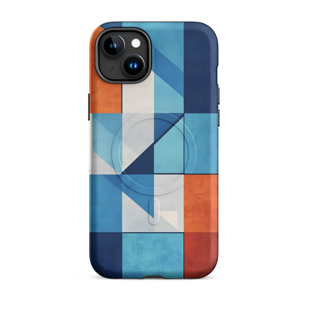 Geometric Harmony in Color | Phone Case |  15 Plus | MagSafe® Tough Case | Matte