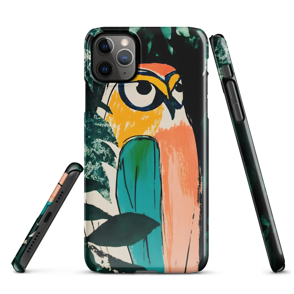 Camouflaged Majesty: The Abstract Owl | Phone Case |  11 Pro Max | Snap Case | Glossy