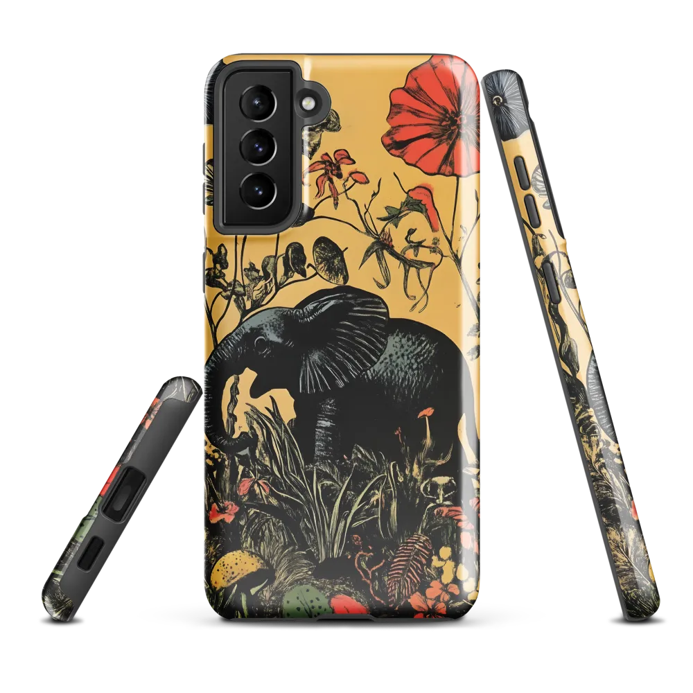 Floral Majesty: The Elephant's Sanctuary
