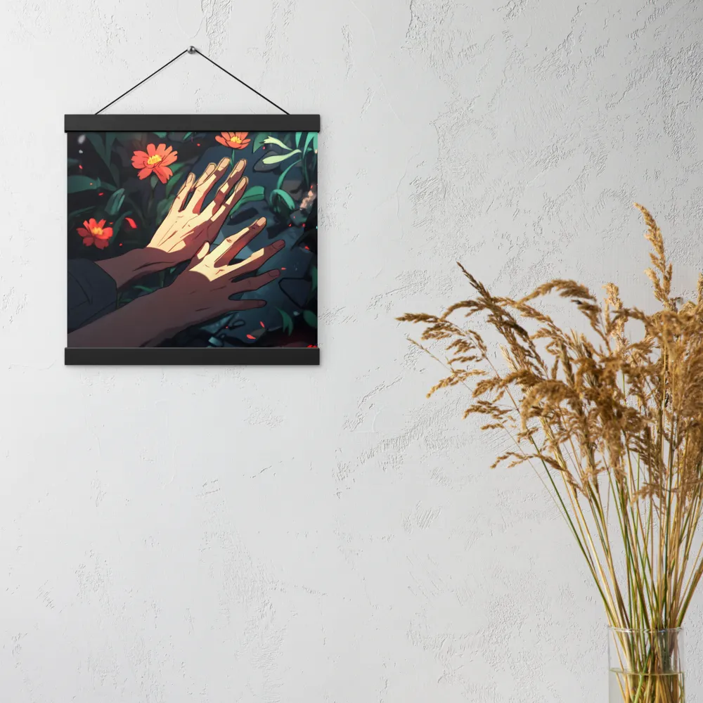 Whispers of Nature | Poster With Black Wood Hanger | 12″×12″