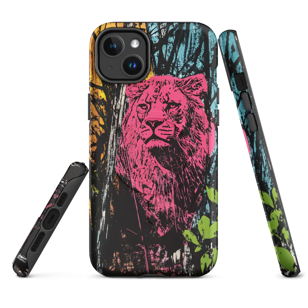 Fierce Vibrance: The Pink Lion