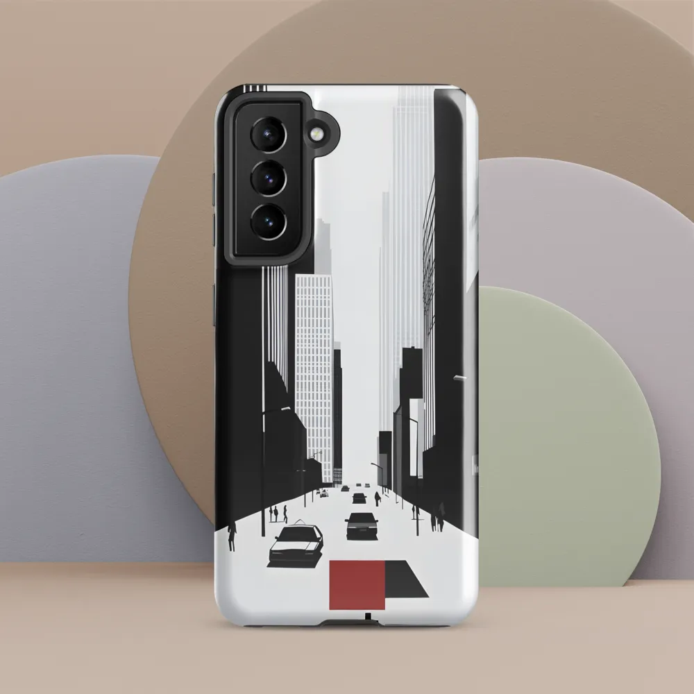 Urban Solitude: A Minimalistic Cityscape