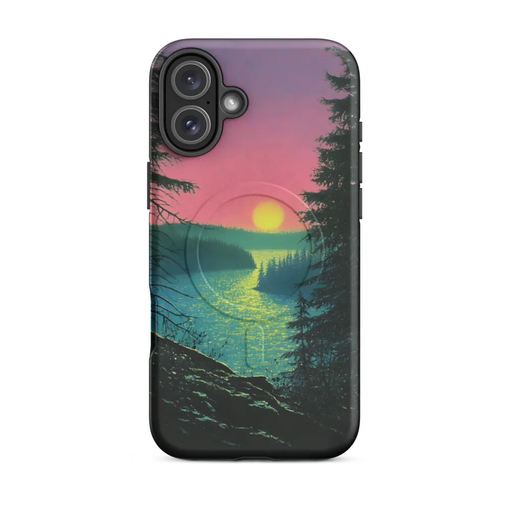 Serene Sunset by the Tranquil River