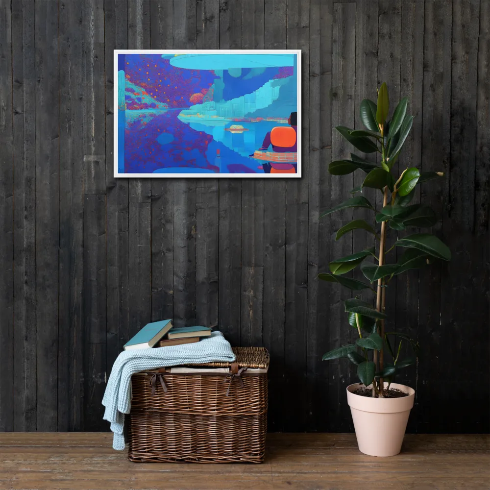 Reflections of Serenity | Canvas with White Frame | 20″×30″