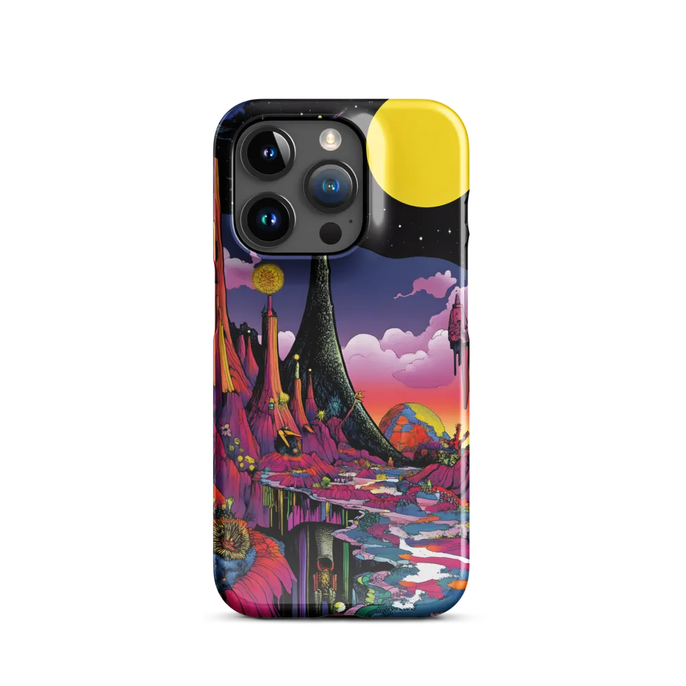 Celestial Dreams: A Journey Through an Alien Landscape | Phone Case |  15 Pro | Snap Case | Glossy