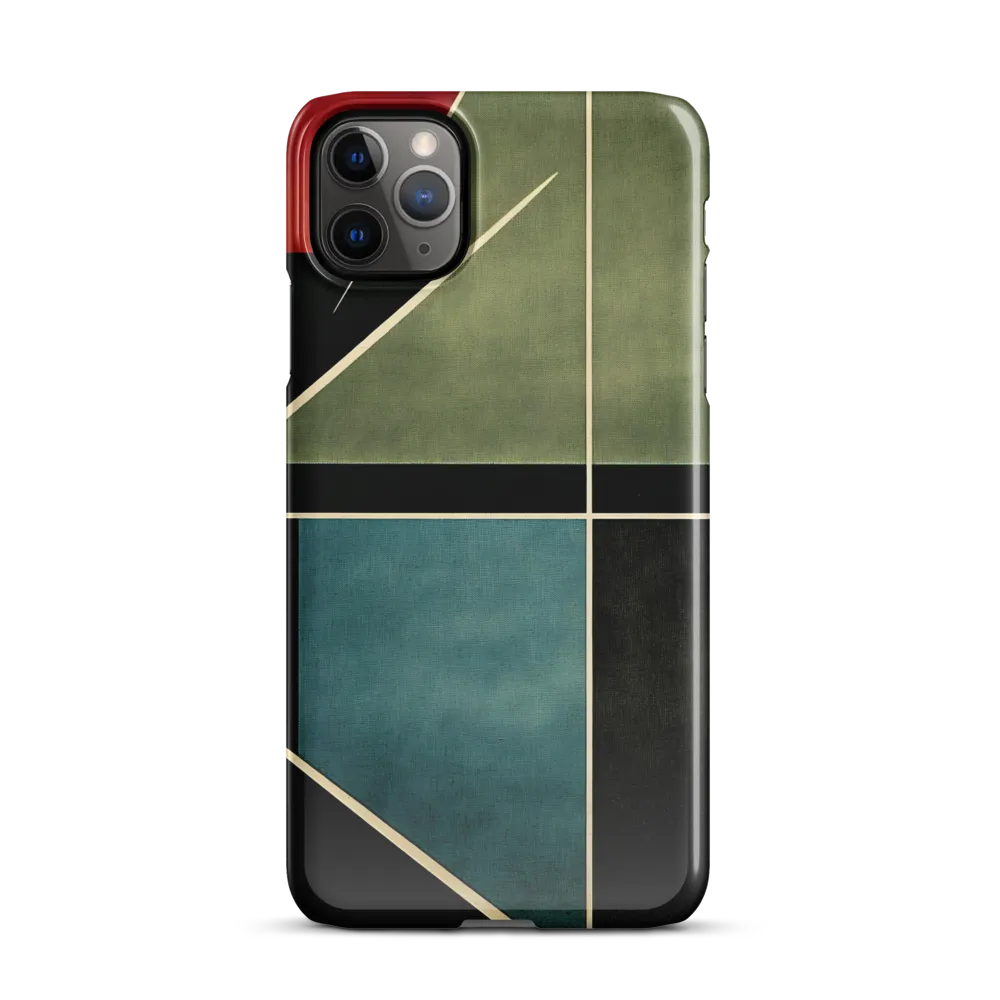 Geometric Harmony: A Modern Abstract | Phone Case |  11 Pro Max | Snap Case | Glossy