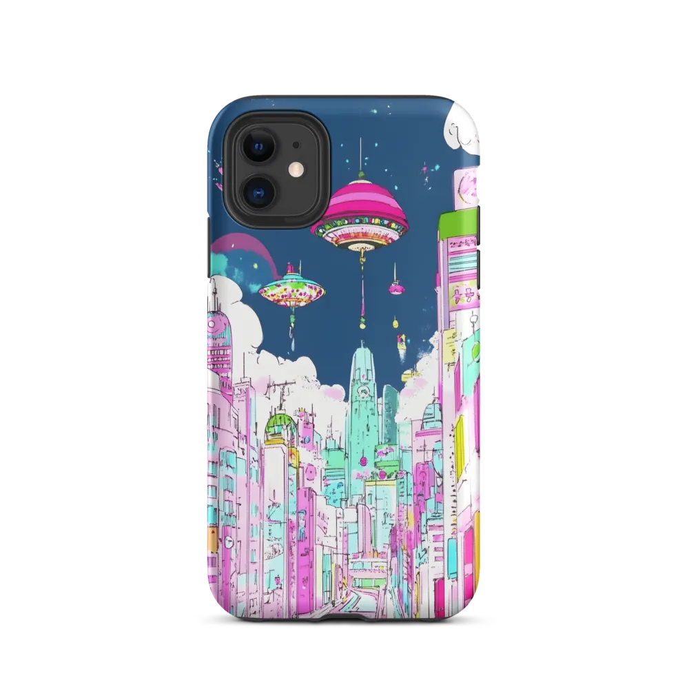 Futuristic Cityscape with Floating Structures