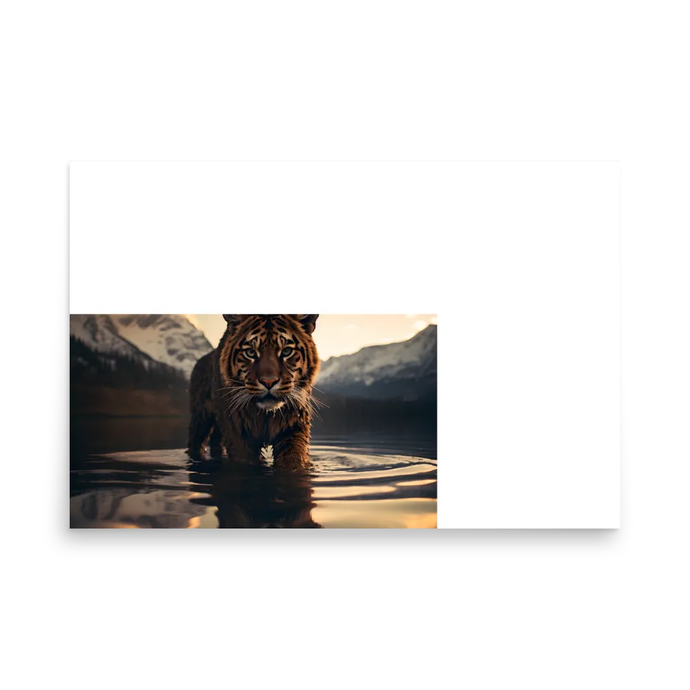 Majestic Reflection: The Tiger's Domain