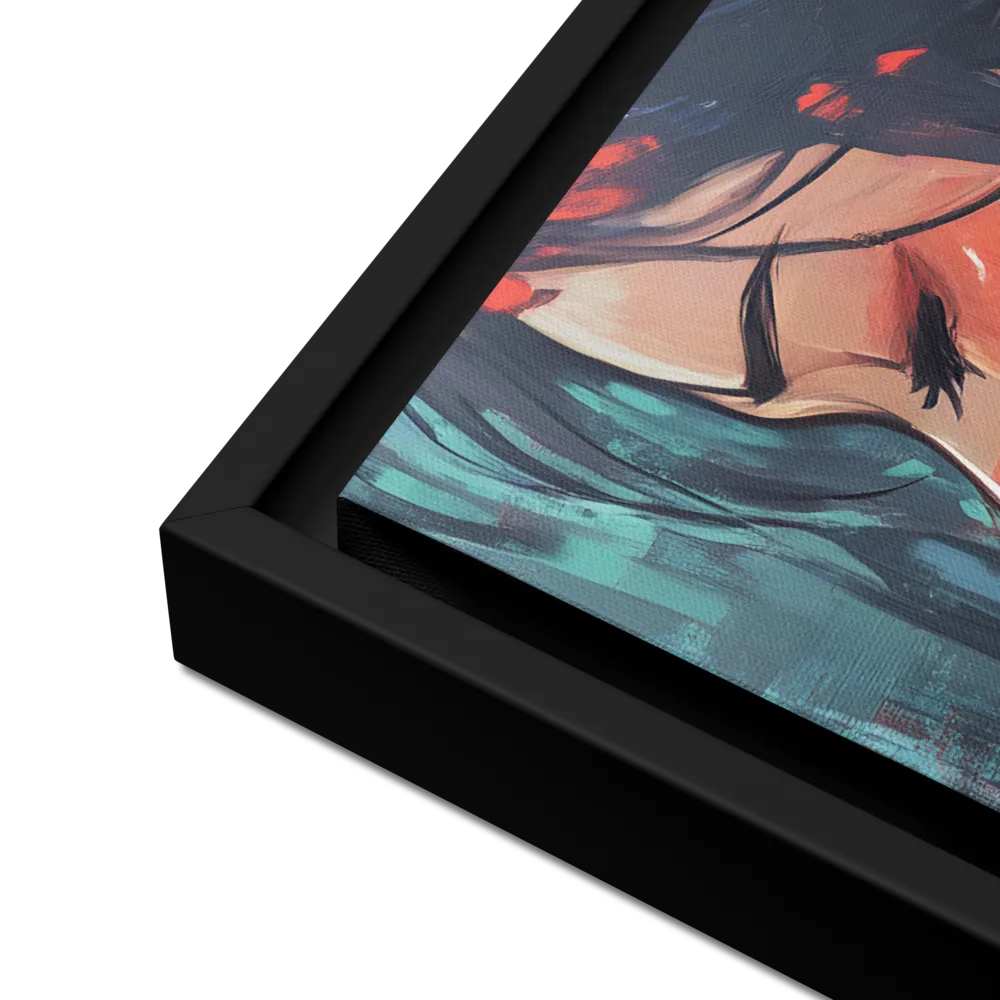Whispers of Melancholy | Canvas with Black Frame | 16″×20″