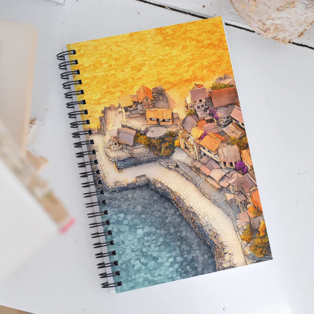 Tranquil Coastal Village Retreat | Spiral Notebook