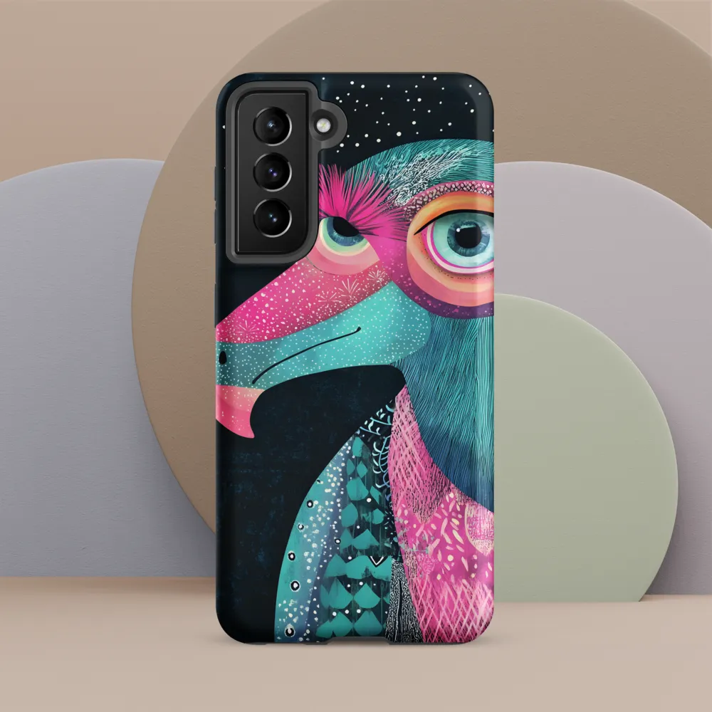 Whimsical Vulture: A Dance of Colors