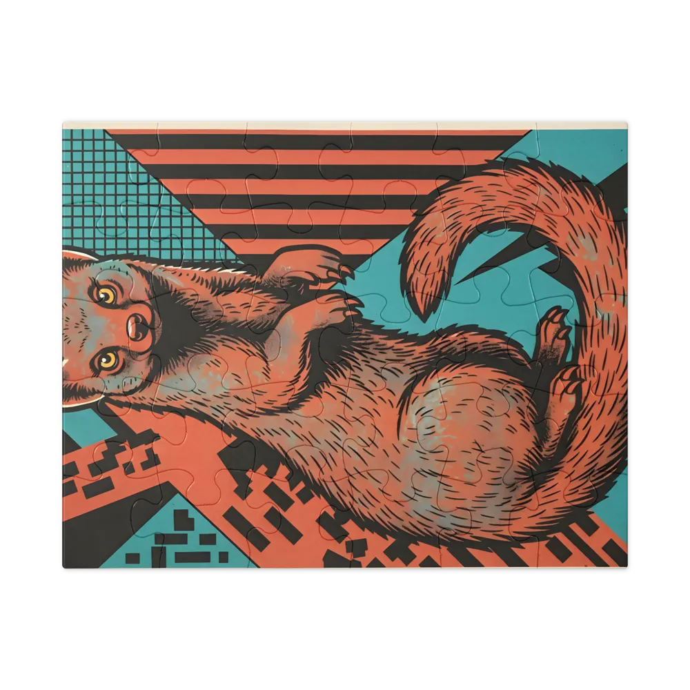 Curious Marten 
 Jigsaw Puzzle in Tin Box