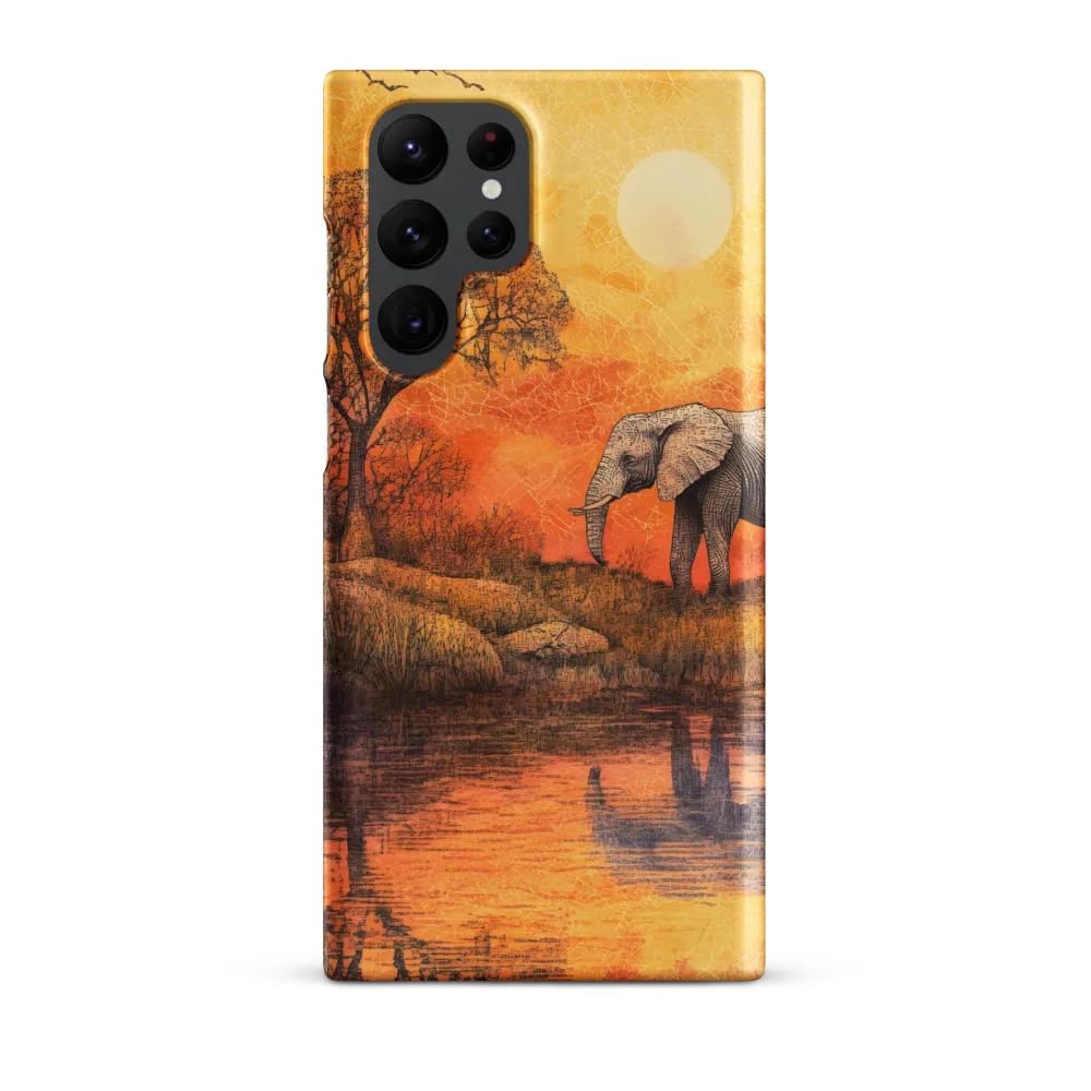 Elephant's Serenity at Dusk