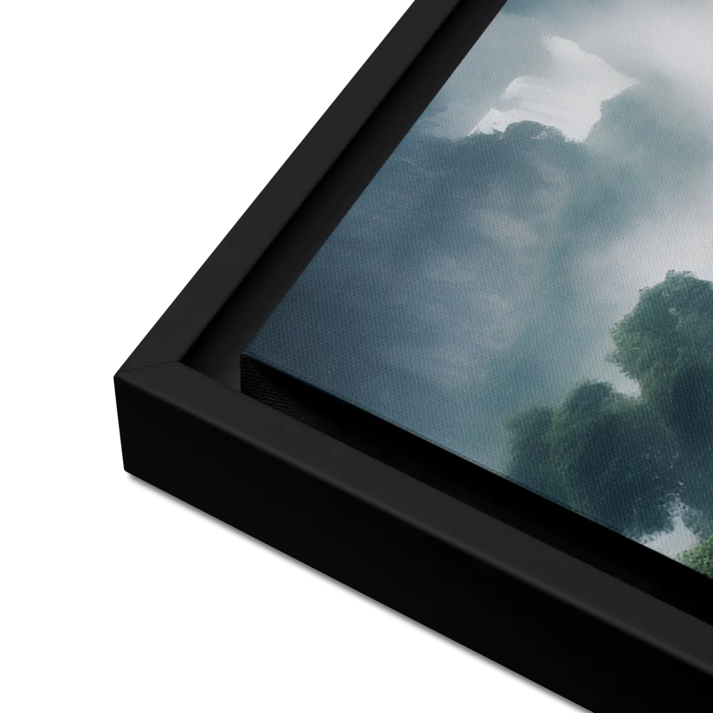 Whispers of the Cascades | Canvas with Black Frame | 24″×36″