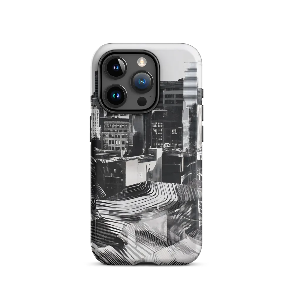 Urban Rhythm in Black and White | Phone Case |  15 Pro | Tough Case | Matte
