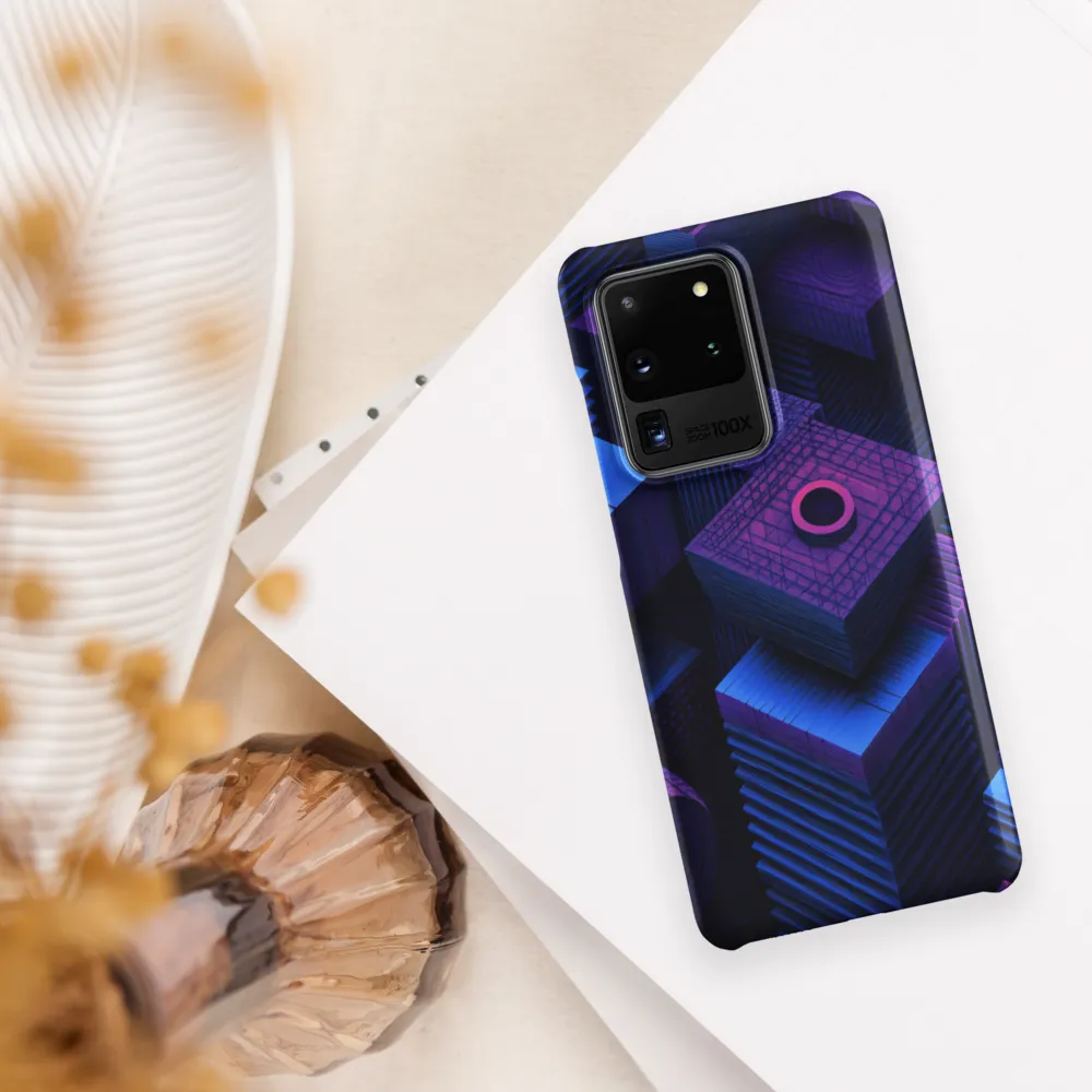 Geometric Dreams in Blue and Purple
